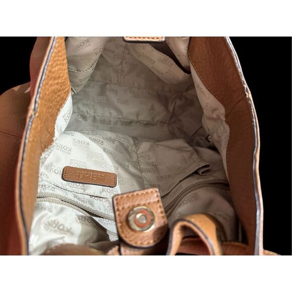 Michael Kors Brown Pebbled Leather Tote Bag / EUC - Picture 11 of 11